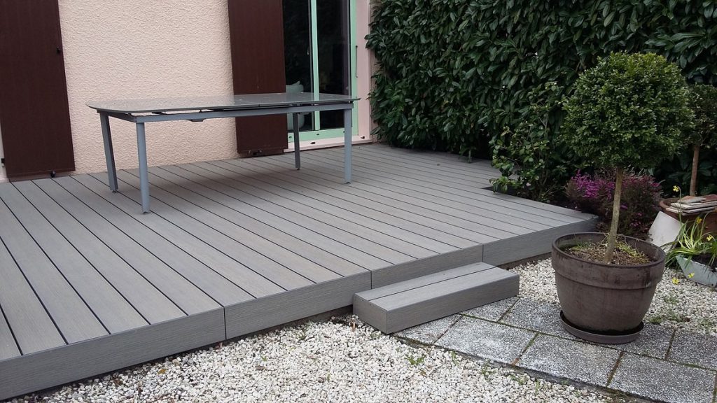 Réalisation d’une terrasse en bois composite WEX à Epinay sur Orge