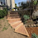 escalier d'une terrasse après rénovation par Artech Habitat