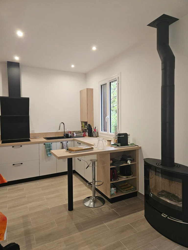 photo rénovation intérieure cuisine palaiseau