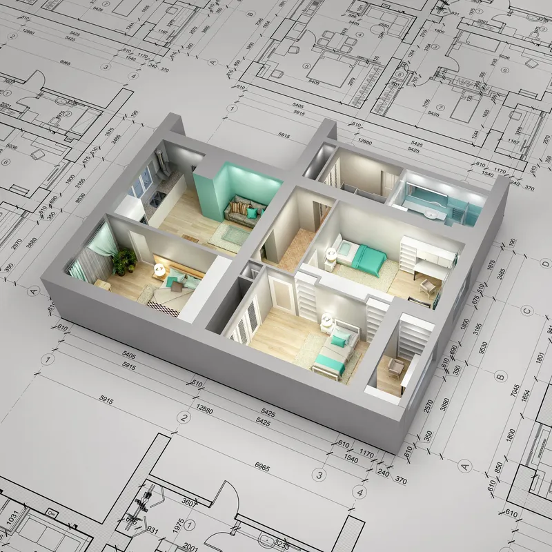 image maquette 3D bien locatif